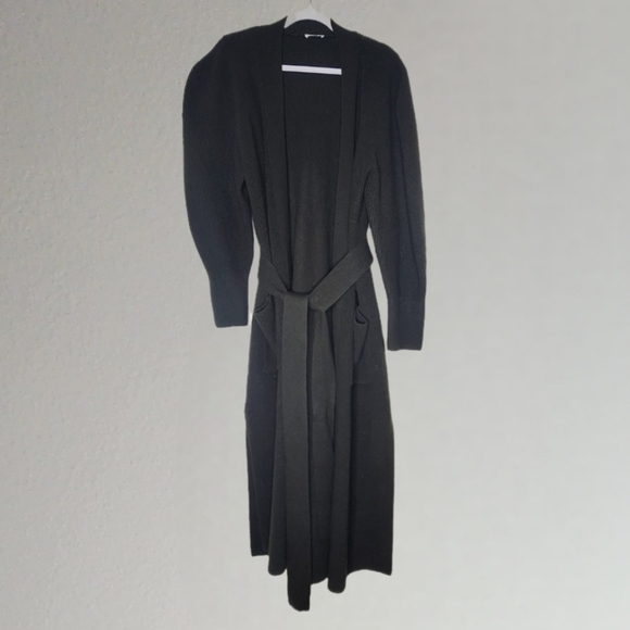 A.L.C Army Nora Wool Cashmere Blend Longline Cardigan L - Picture 3 of 7